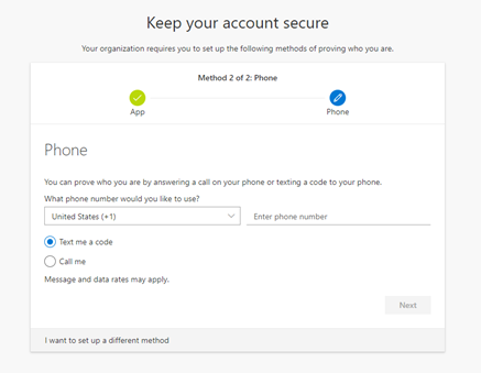 Microsoft Authenticator back-up phone